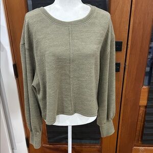 New In Olive Knit Sweater